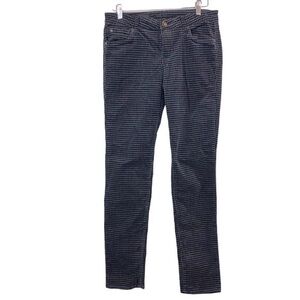 Kut From The Kloth Diana Skinny Gray Houndstooth Corduroy Pants
